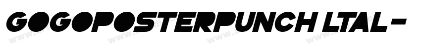 GoGoPosterPunch ltal字体转换